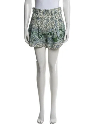 Pre-owned Zimmermann Linen Mini Shorts