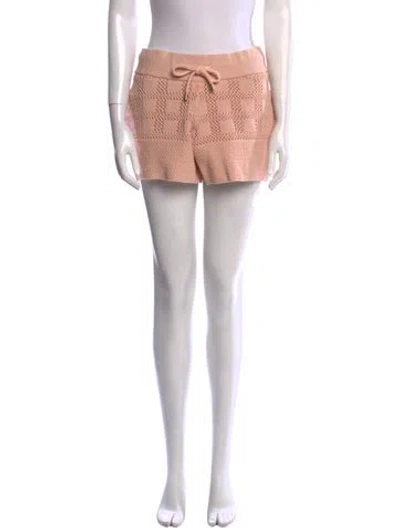 Pre-owned Zimmermann Linen Mini Shorts In Neutral