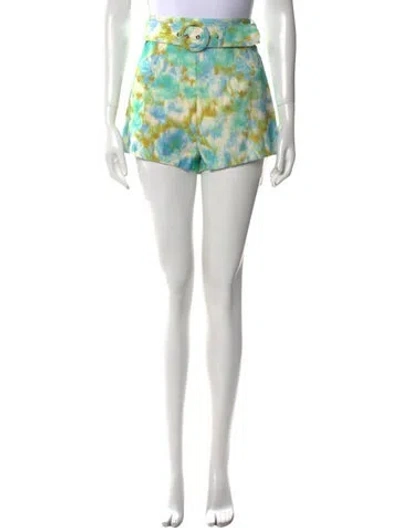 Pre-owned Zimmermann Linen Mini Shorts In Neutral