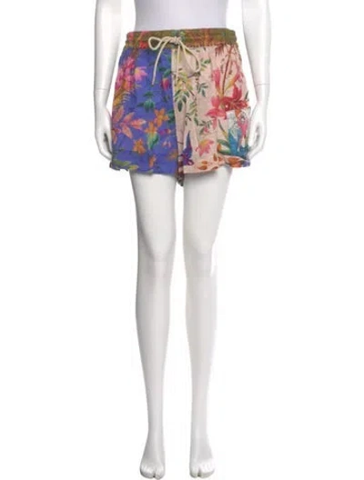 Pre-owned Zimmermann Linen Mini Shorts In Neutral