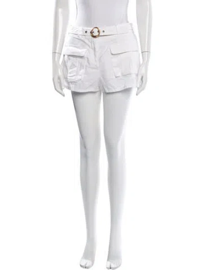 Pre-owned Zimmermann Linen Mini Shorts In Neutrals
