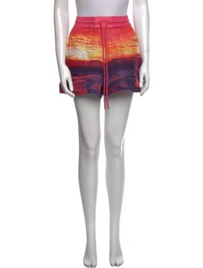 Pre-owned Zimmermann Linen Mini Shorts In Pink