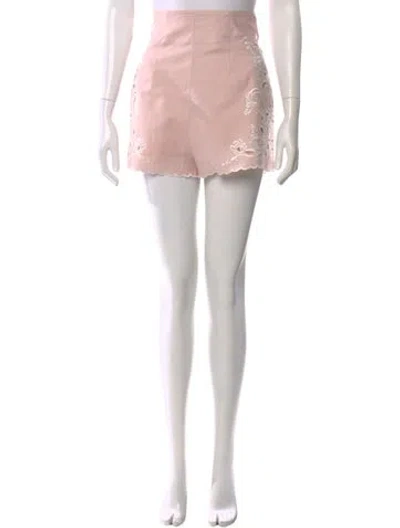 Pre-owned Zimmermann Linen Mini Shorts In Pink