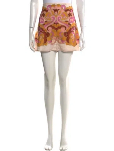 Pre-owned Zimmermann Linen Mini Shorts In Pink