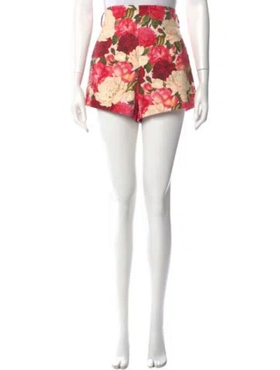 Pre-owned Zimmermann Linen Mini Shorts In Red