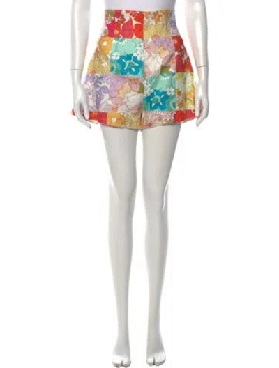 Pre-owned Zimmermann Linen Mini Shorts In White