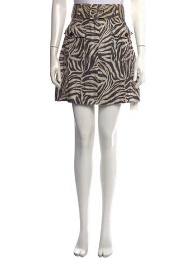Pre-owned Zimmermann Linen Mini Skirt