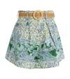 Zimmermann Multicolor Shorts With Floral Print In Green