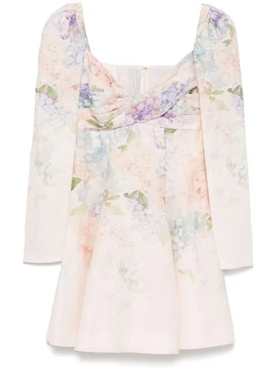 Zimmermann Linen Printed Mini Dress