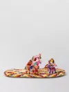 Zimmermann Carousel Printed Raffia Sliders In Multi