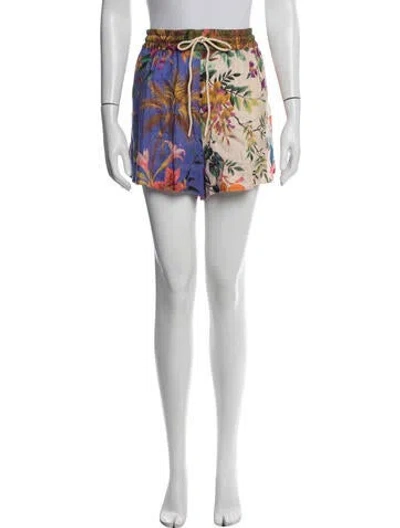 Pre-owned Zimmermann Linen Shorts In Neutral