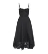Zimmermann Hypnotic Lace Trim Corset Dress In Black