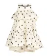 Zimmermann Womens Cream Black Dot Crush High-low Tiered Linen And Silk-blend Midi Skirt Xs In Ivory