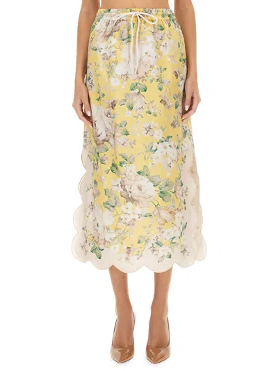ZIMMERMANN LINEN SKIRT