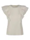 Zimmermann Linen T-shirt In White