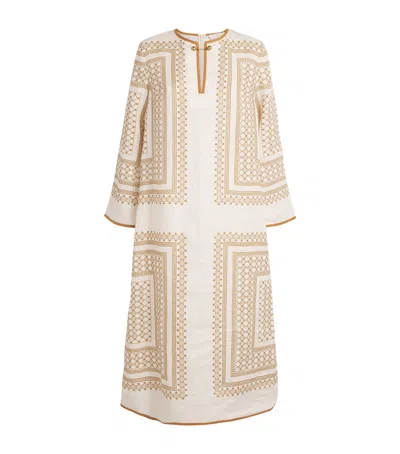 ZIMMERMANN LINEN TUNIC MIDI DRESS