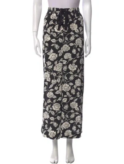 Pre-owned Zimmermann Linen Wide Leg Pants In Multi