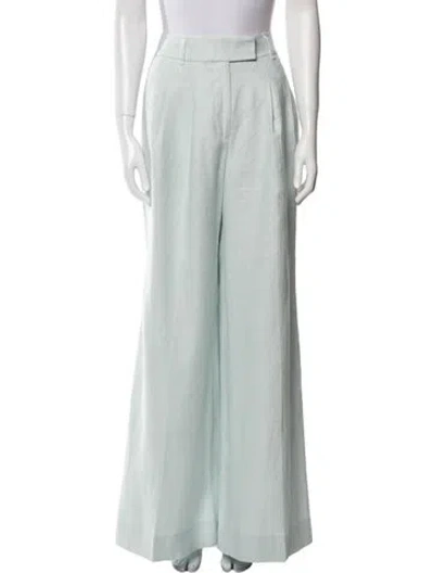 Pre-owned Zimmermann Linen Wide Leg Pants In Multi