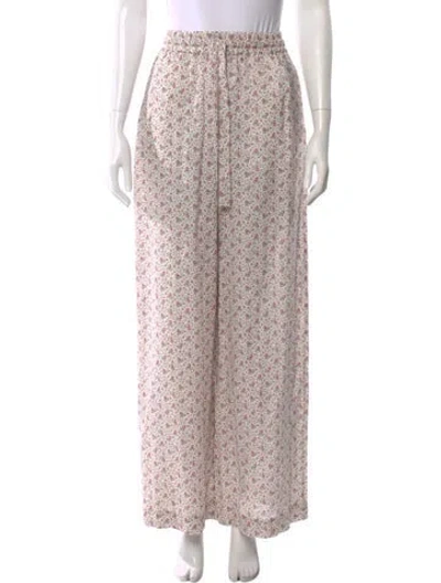Pre-owned Zimmermann Linen Wide Leg Pants In Neutral