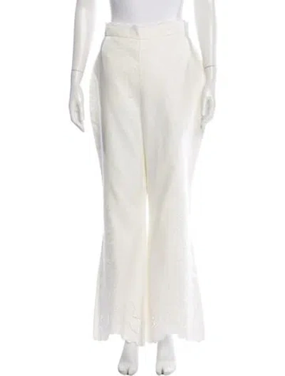 Pre-owned Zimmermann Linen Wide Leg Pants In Neutral