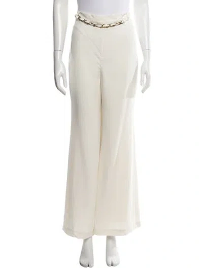 Pre-owned Zimmermann Linen Wide Leg Pants In Neutrals