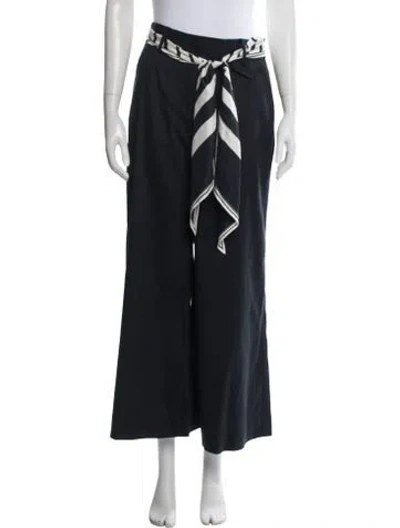 Pre-owned Zimmermann Linen Wide Leg Pants W/ Tags In Blue