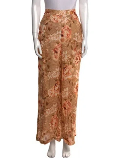 Pre-owned Zimmermann Linen Wide Leg Pants W/ Tags In Neutral