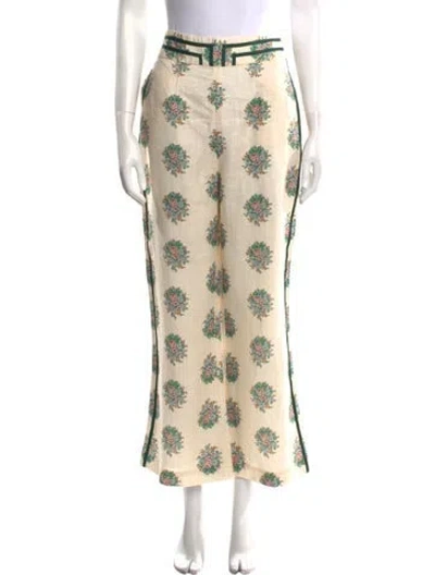 Pre-owned Zimmermann Linen Wide Leg Pants W/ Tags In Neutral