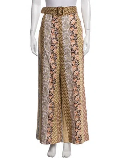 Pre-owned Zimmermann Linen Wide Leg Pants W/ Tags In Neutral