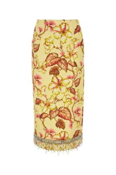 Zimmermann Linen Yehi Skirt For Women In Yellow