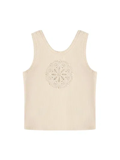 Zimmermann Little Girl's & Girl's Aster Eyelet Ribbed Tank In Multi