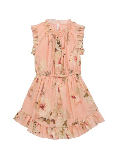 Zimmermann Kids' Little Girl's & Girl's Mahon Flip Cotton Dress In Pink