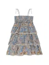 Zimmermann Daylight Kids Tiered Dress In Multi