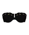 Zimmermann Alight Eyelet Balconette Bikini Top Noir In Black