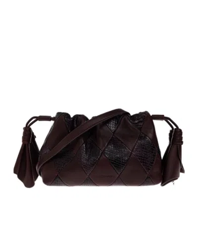 Zimmermann Logo Clutch In Burgundy