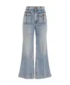 Zimmermann Flared Jeans In Gray