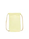 Zimmermann Logo Leather Pouch Crossbody Bag In Yellow