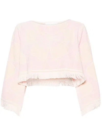 ZIMMERMANN ZIMMERMANN LOGO TOWELLING CROPPED TOP