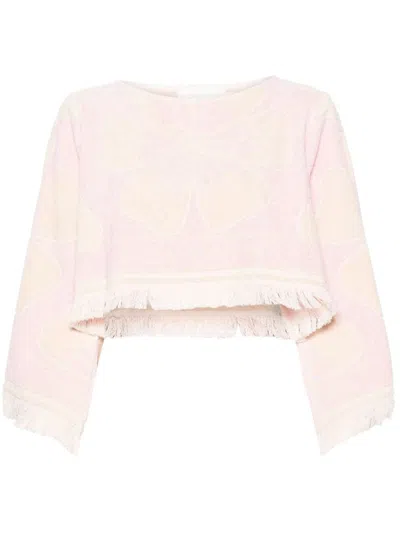 ZIMMERMANN ZIMMERMANN LOGO TOWELLING CROPPED TOP