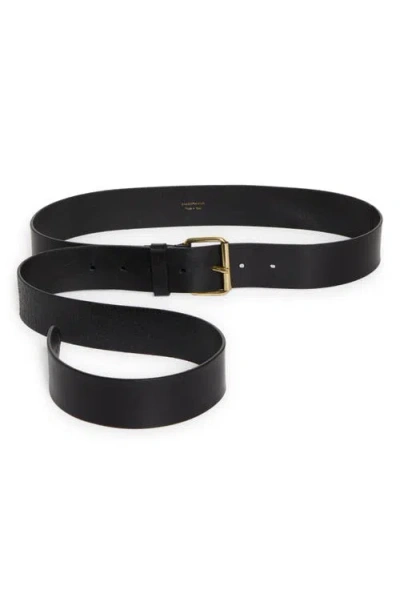 Zimmermann Long Leather Belt In Black