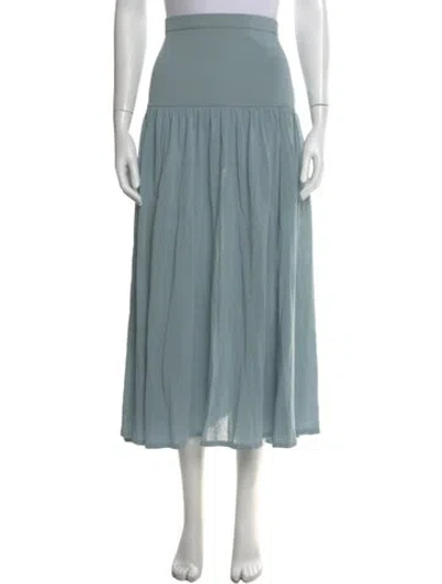 Pre-owned Zimmermann Long Skirt In Blue