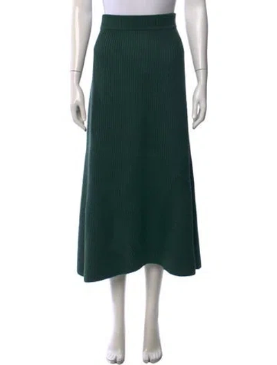 Pre-owned Zimmermann Long Skirt In Green