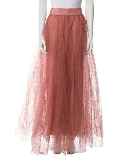 Pre-owned Zimmermann Long Skirt In Pink