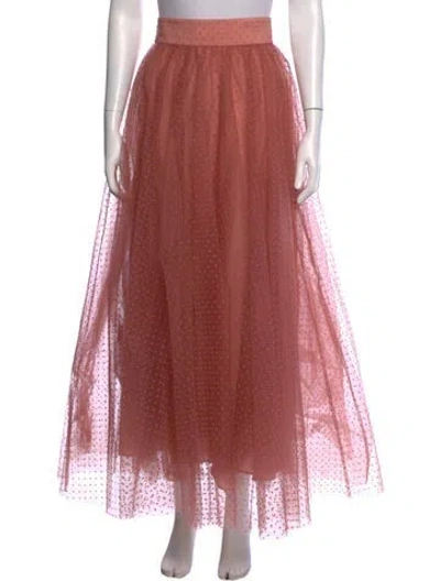 Pre-owned Zimmermann Long Skirt In Pink