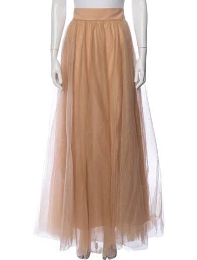 Pre-owned Zimmermann Long Skirt In Pink