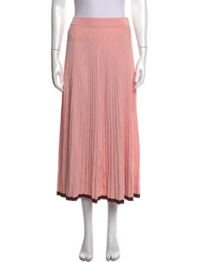 Pre-owned Zimmermann Long Skirt W/ Tags In Metallic/pink