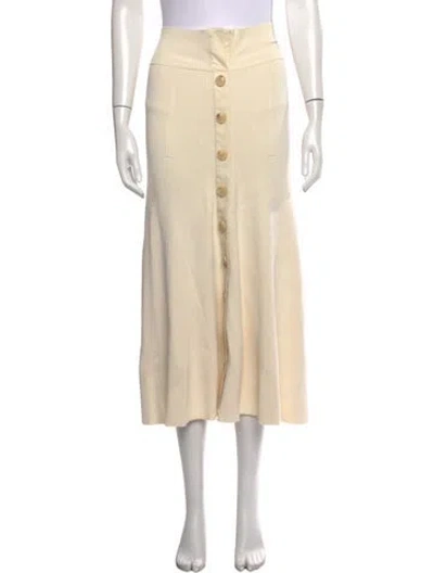 Pre-owned Zimmermann Long Skirt W/ Tags In Neutrals