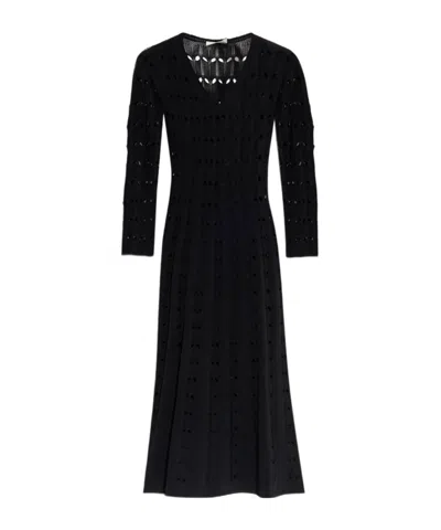 Zimmermann Long Sleeve Dress In Black
