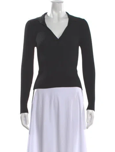 Pre-owned Zimmermann Long Sleeve Polo In Gray