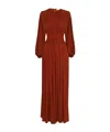 Zimmermann Illuminate Batwing Maxi Dress In Red